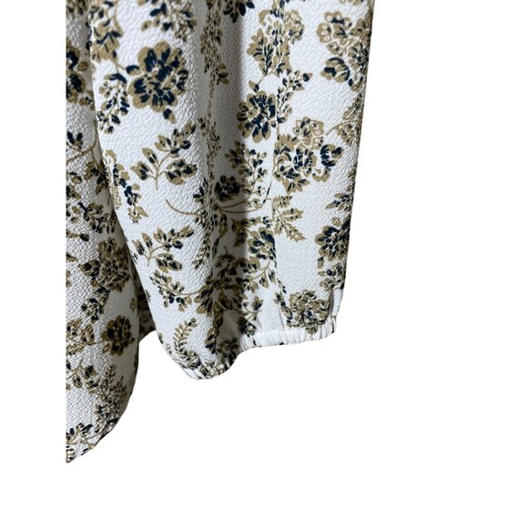 Fun2Fun Women's Floral Print Blouse L Career Work Top Casual Summer Cottage - Picture 3 of 9